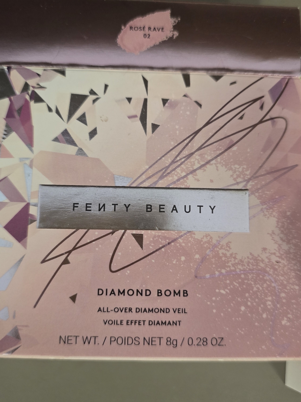 Fenty Beauty Diamond Bomb All-Over Diamond Veil - Rosé Rave (pink, gold)
